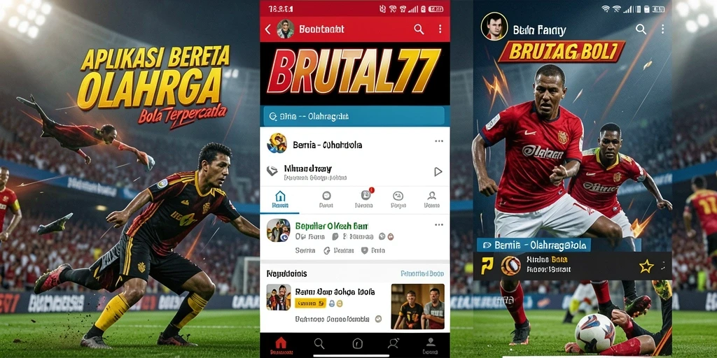 Tampilan antarmuka aplikasi BRUTAL77 yang informatif dan menarik.
