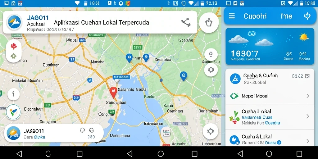 Tampilan antarmuka JAGO11 dengan informasi cuaca terkini.