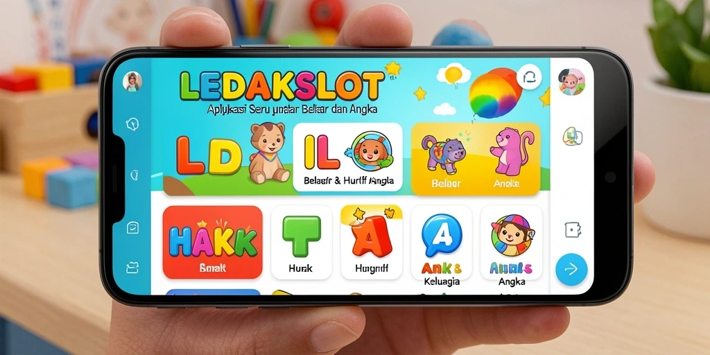 Tampilan antarmuka LEDAKSLOT yang interaktif dan colorful.
