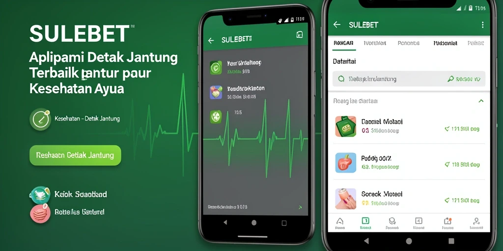 Antarmuka aplikasi SULEBET untuk monitoring detak jantung.